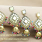 Indian Earrings Traditional Round Beaded Mirror Earrings Jhumka Jhumki Jumka for Wowen-Gold - enjoyinshopping