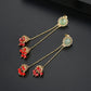 High-Quality Indian Style Earrings Bollywood Inlaid Zircon Long Luxury Jhumka Jhumki Jumka Earrings-Gold - enjoyinshopping