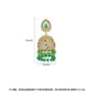High-Quality Indian Style Earrings Bollywood Inlaid Zircon Paisley Shape Luxury Jhumka Jhumki Jumka Earrings-Gold & Green - enjoyinshopping
