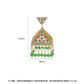 High-Quality Indian Style Earrings Bollywood Inlaid Zircon Triangle Luxury Jhumka Jhumki Jumka Earrings-Gold - enjoyinshopping