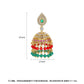 High-Quality Indian Style Earrings Bollywood Inlaid Zircon Luxury Jhumka Jhumki Jumka Earrings-Gold - enjoyinshopping