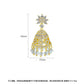 High-Quality Indian Style Earrings Bollywood Inlaid Zircon Flower Luxury Jhumka Jhumki Jumka Earrings-Gold - enjoyinshopping