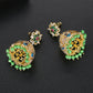 High-Quality Indian Style Earrings Bollywood Inlaid Zircon Luxury Jhumka Jhumki Jumka Earrings-Gold - enjoyinshopping