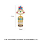 High-Quality Indian Style Earrings Bollywood Inlaid Zircon Luxury Jhumka Jhumki Jumka Earrings-Gold - enjoyinshopping