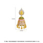 High-Quality Indian Style Earrings Bollywood Inlaid Zircon Water Drop  Shape Luxury Jhumka Jhumki Jumka Earrings-Gold - enjoyinshopping