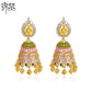 High-Quality Indian Style Earrings Bollywood Inlaid Zircon Water Drop  Shape Luxury Jhumka Jhumki Jumka Earrings-Gold - enjoyinshopping