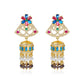 High-Quality Indian Style Earrings Bollywood Inlaid Zircon Luxury Jhumka Jhumki Jumka Earrings-Gold - enjoyinshopping