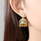 High-Quality Indian Style Earrings Bollywood Inlaid Zircon Luxury Jhumka Jhumki Jumka Earrings-Gold - enjoyinshopping