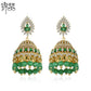 High-Quality Indian Style Earrings Bollywood Inlaid Zircon Water Drop Shape Luxury Jhumka Jhumki Jumka Earrings-Gold - enjoyinshopping