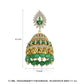 High-Quality Indian Style Earrings Bollywood Inlaid Zircon Water Drop Shape Luxury Jhumka Jhumki Jumka Earrings-Gold - enjoyinshopping