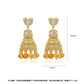 High-Quality Indian Style Earrings Bollywood Inlaid Zircon Paisley Shape Luxury Jhumka Jhumki Jumka Earrings-Gold - enjoyinshopping