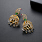 High-Quality Indian Style Earrings Bollywood Inlaid Zircon Paisley Shape Luxury Jhumka Jhumki Jumka Earrings-Gold - enjoyinshopping