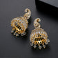 High-Quality Indian Style Earrings Bollywood Inlaid Zircon Luxury Jhumka Jhumki Jumka Earrings-Gold - enjoyinshopping
