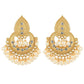 Indian Earrings Traditional Round Pearl Beaded Earrings Chandali for Wowen-Golden - enjoyinshopping