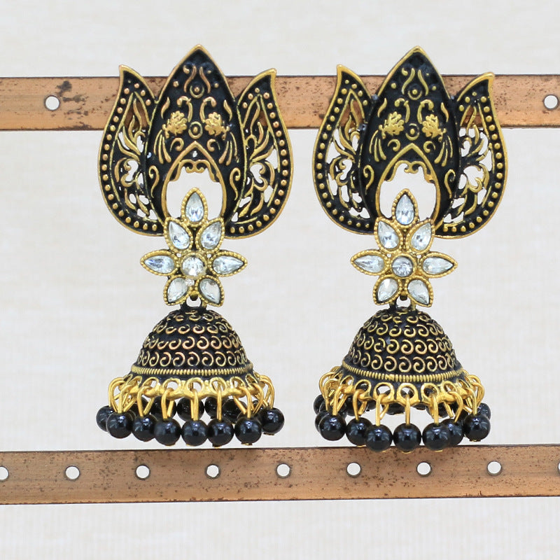 Indian Earrings Traditional Ethnic Bollywood PeacockJhumka Jhumki Jumka Earrings for Wowen - enjoyinshopping