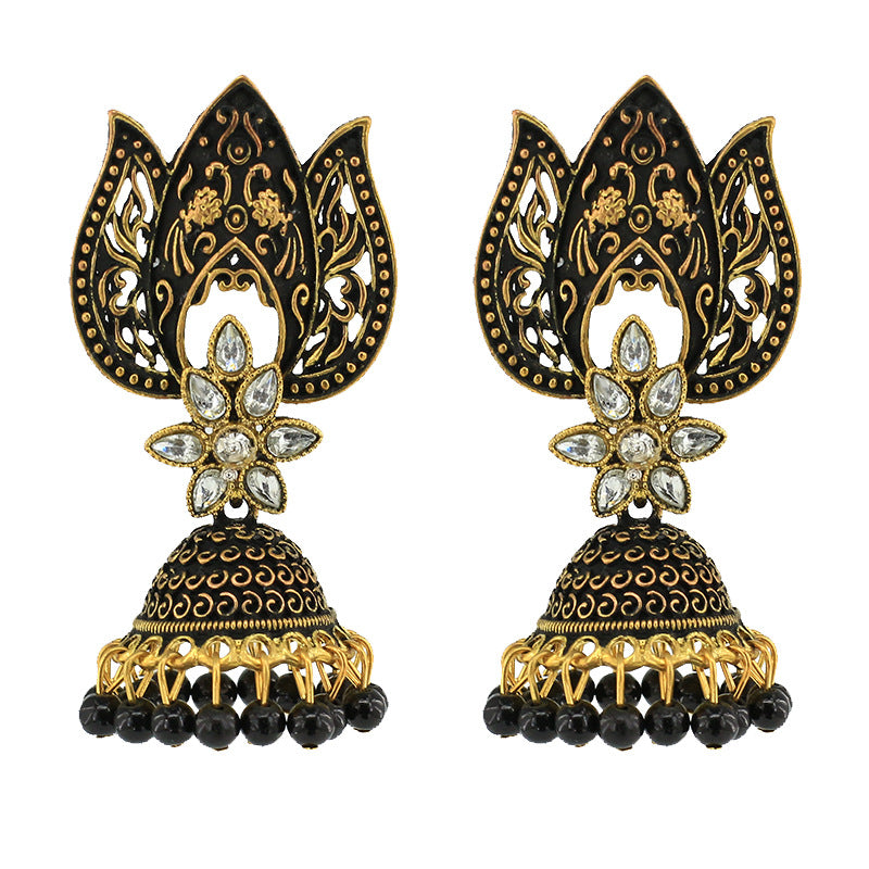 Indian Earrings Traditional Ethnic Bollywood PeacockJhumka Jhumki Jumka Earrings for Wowen - enjoyinshopping