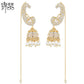 High-Quality Indian Style Earrings Bollywood Inlaid Zircon Luxury Jhumka Jhumki Jumka Earrings-Gold - enjoyinshopping