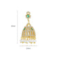 High-Quality Indian Style Earrings Bollywood Inlaid Zircon Luxury Jhumka Jhumki Jumka Earrings-Gold - enjoyinshopping