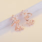 Flower Ear Clip Fashion All-Match Zircon Studs Earrings