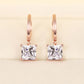 New Arrival Hot Sale Luxury Four Claw Inlaid Zircon Women Stud Earrings