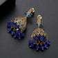 High-Quality Indian Style Earrings Bollywood Inlaid Zircon Luxury Jhumka Jhumki Jumka Earrings-Gold - enjoyinshopping