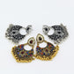 Indian Earrings Traditional Round Beaded Earrings Chandali for Wowen-Gold/Silver