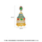High-Quality Indian Style Earrings Bollywood Inlaid Zircon Luxury Jhumka Jhumki Jumka Earrings-Gold - enjoyinshopping