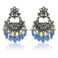 Indian Earrings Traditional Round Beaded Oil dripping Flower Earrings Chandali for Wowen