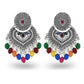 Indian Earrings Traditional Round Beaded Earrings Chandali for Wowen-Pink/Multicolor - enjoyinshopping