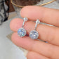 Rhinestone Geometric Round Zircon Women's Earrings
