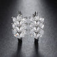 Hot Sale Earrings Fashion Diamond-Embedded Leaf-Shaped Wheat Zircon Daily Wear Stud Earring