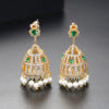 High-Quality Indian Style Earrings Bollywood Inlaid Zircon Luxury Jhumka Jhumki Jumka Earrings-Gold - enjoyinshopping