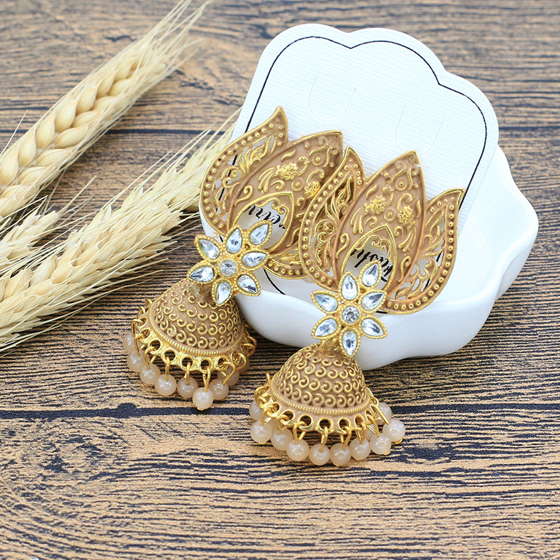 Indian Earrings Traditional Ethnic Bollywood PeacockJhumka Jhumki Jumka Earrings for Wowen - enjoyinshopping