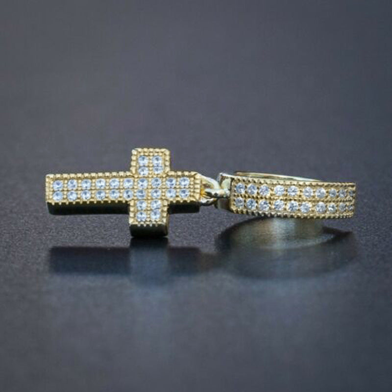 European and American New Arrival Exquisite Fashion Cross Dangle Earring