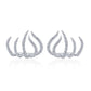 European and American Popular Exaggerated Special-Shaped Five-Claw Ear Clip Earrings
