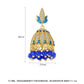 High-Quality Indian Style Earrings Bollywood Inlaid Zircon Luxury Jhumka Jhumki Jumka Earrings-Gold - enjoyinshopping