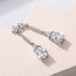 AAA White Zircon Pear Shaped Water Drop Earrings