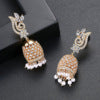 High-Quality Indian Style Earrings Bollywood Inlaid Zircon PeaLuxury Jhumka Jhumki Jumka Earrings-Gold - enjoyinshopping