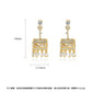 High-Quality Indian Style Earrings Bollywood Inlaid Zircon Lock & Key Luxury Jhumka Jhumki Jumka Earrings-Gold - enjoyinshopping