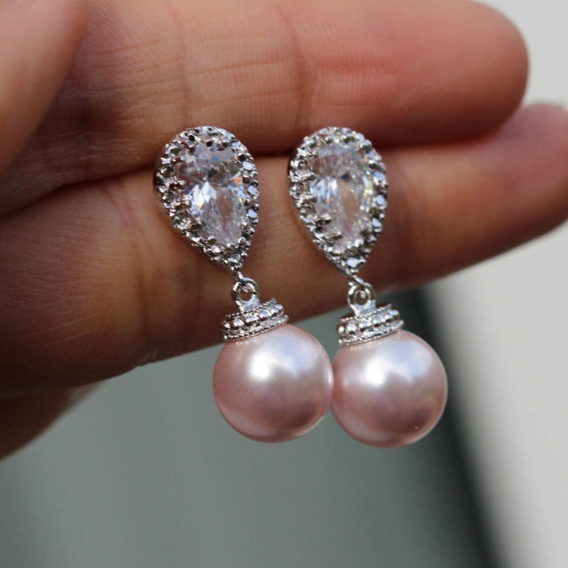 Faux Pearl Earrings Fashion Small Women's Stud Earrings